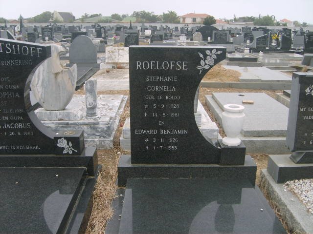 ROELOFSE Edward Benjamin 1926-1983 &amp; Stephanie Cornelia LE ROUX 1928-1981