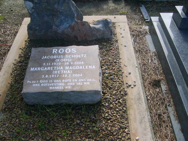 ROOS Jacobus Scholtz 1920-2004 &amp; Margaretha Magdalena 1917-2004