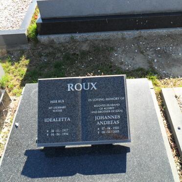 ROUX Johannes Andreas 1920-2005 :: ROUX Idealetta 1917-1994
