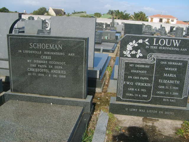 SCHOEMAN Christoffel Andries 1939-1988