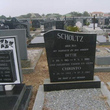 SCHOLTZ Christo 1915-2002 &amp; Bettie 1915-1980