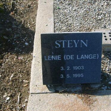 STEYN Lenie DE LANGE 1903-1995