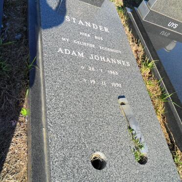 STANDER Adam Johannes 1963-1992