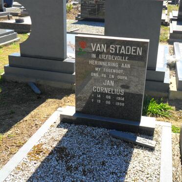 STADEN Jan Cornelius, van 1914-1998