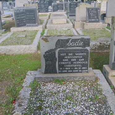 SADIE Christie Hermanus Christoffel 1925-1984