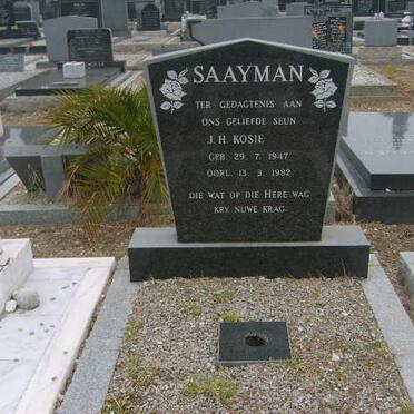 SAAYMAN J.H. 1947-1982