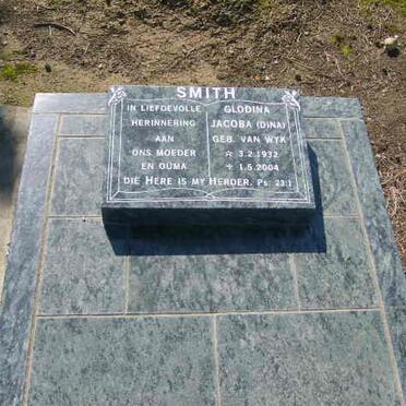 SMITH Glodina Jacoba nee VAN  WYK 1932-2004