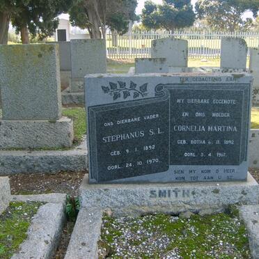 SMITH Stephanus S.L. 1892-1970 &amp; Cornelia Martina BOTHA 1892-1967