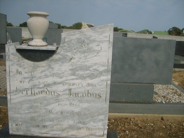 ? Gerhardus Jacobus 1928-1990
