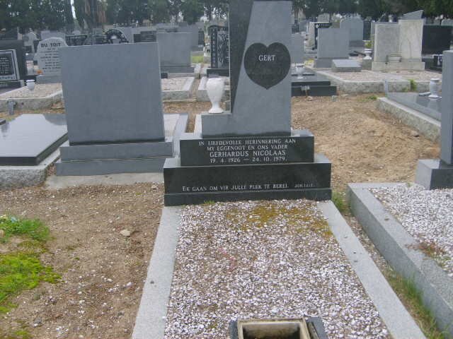 ? Gerhardus Nicolaas 1926-1979