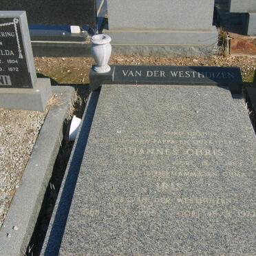WESTHUIZEN Johannes Chris, van der ?-? &amp; Iris VAN DER WESTHUIZEN -1972