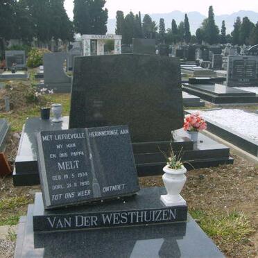 WESTHUIZEN Melt, van der 1934-1990