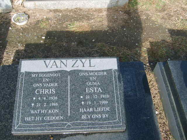 ZYL Chris, van 1936-1986 &amp; Esta 1933-1999