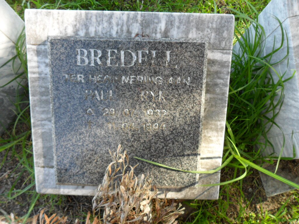 BREDELL Paul Ryk 1932-1994