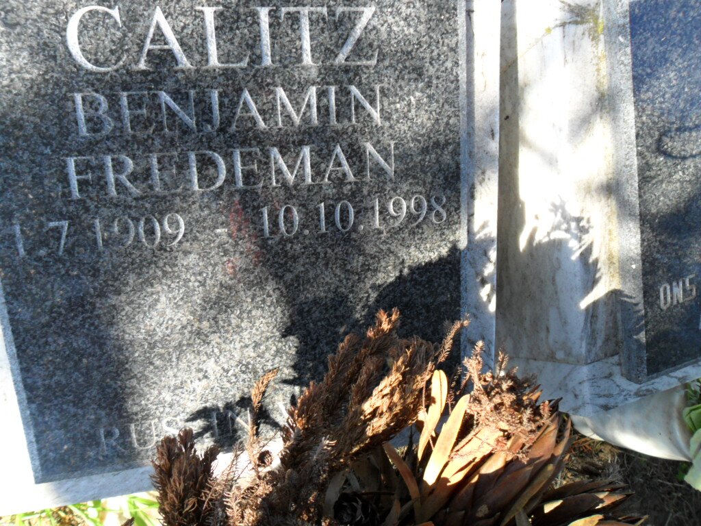 CALITZ Benjamin Fredeman 1909-1998