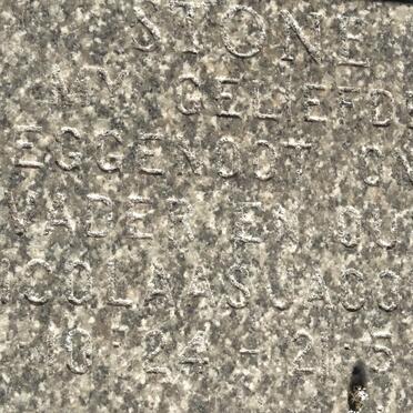 STONE Nicolaas Jacobus 1924-1987