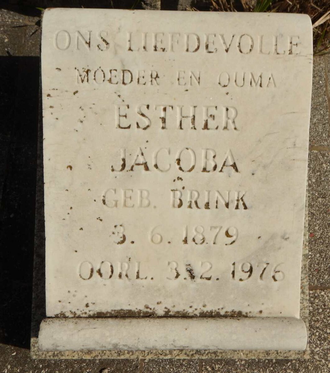 AARDE Esther Jacoba, van nee BRINK 1879-1976