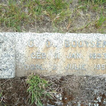 BOOYSEN G.D. 1893-1959