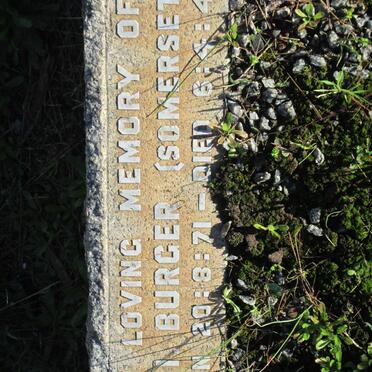 BURGER A.I. 1871-1942