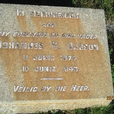 BASSON Johannes S. 1874-1943