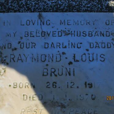 BRUNI Raymond Louis 1917-1970