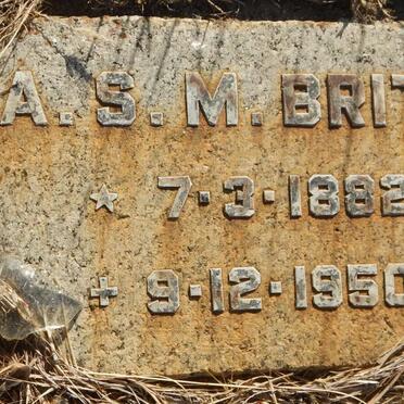 BRITS A.S.M. 1882-1950