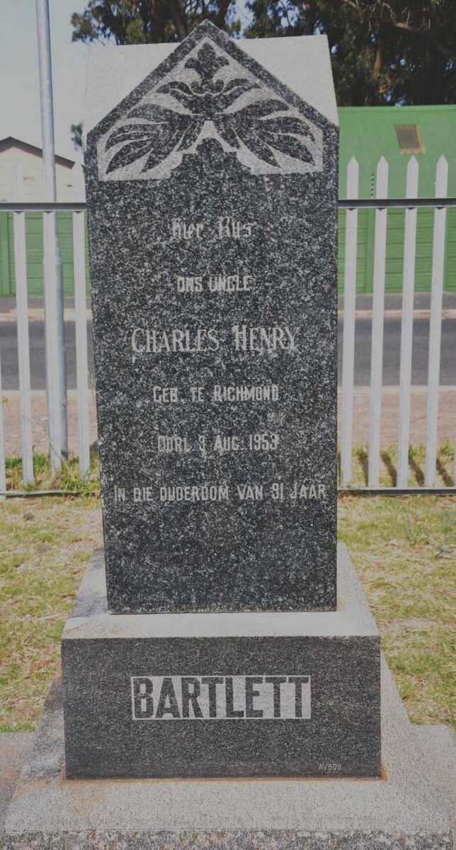 BARTLETT Charles Henry -1953