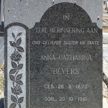 BEYERS Anna Catharina 1873-1961