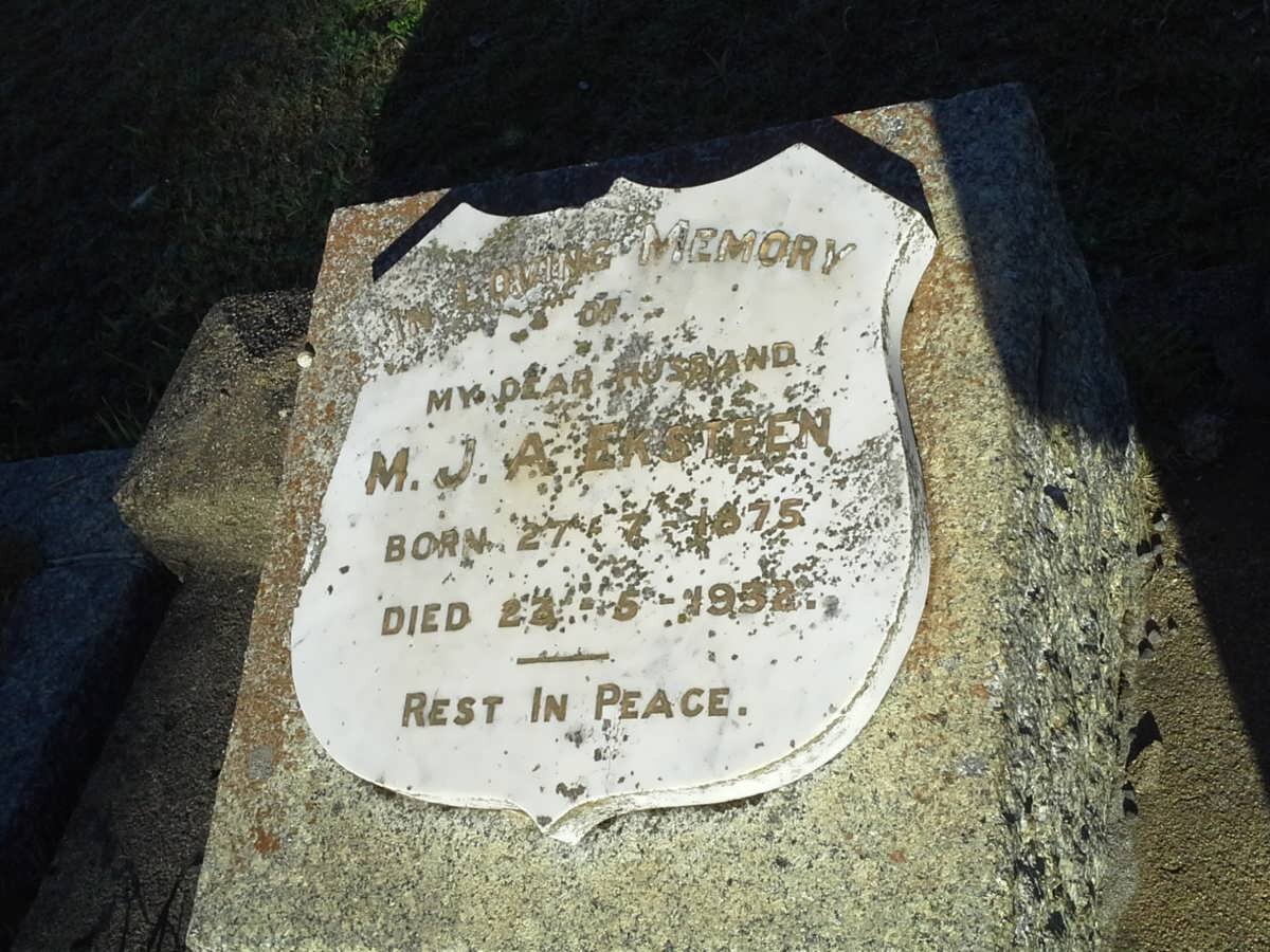 EKSTEEN M.J.A. 1875-1952