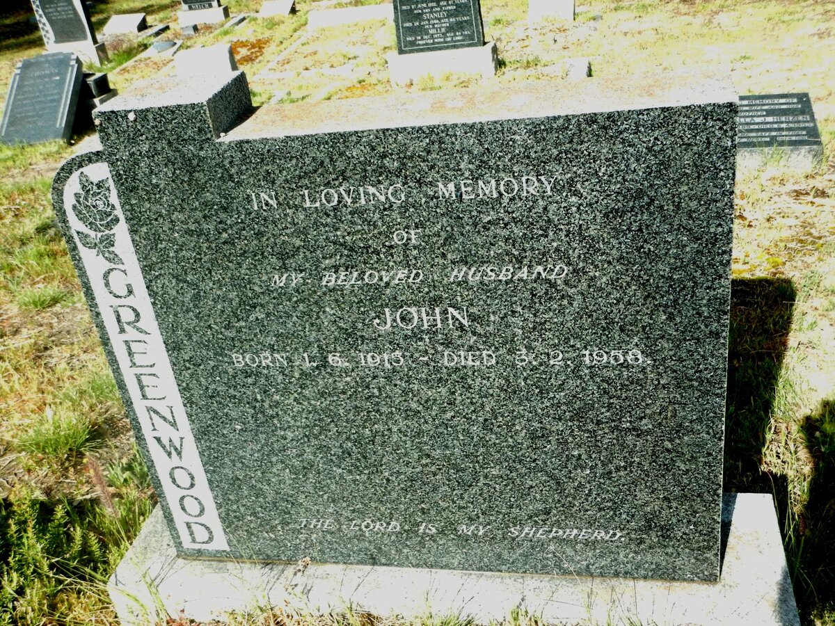 GREENWOOD John 1915-1958