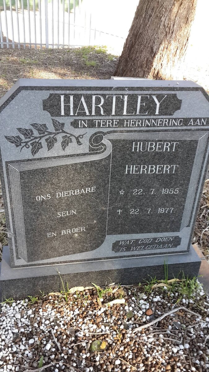 HARTLEY Hubert Herbert 1955-1977