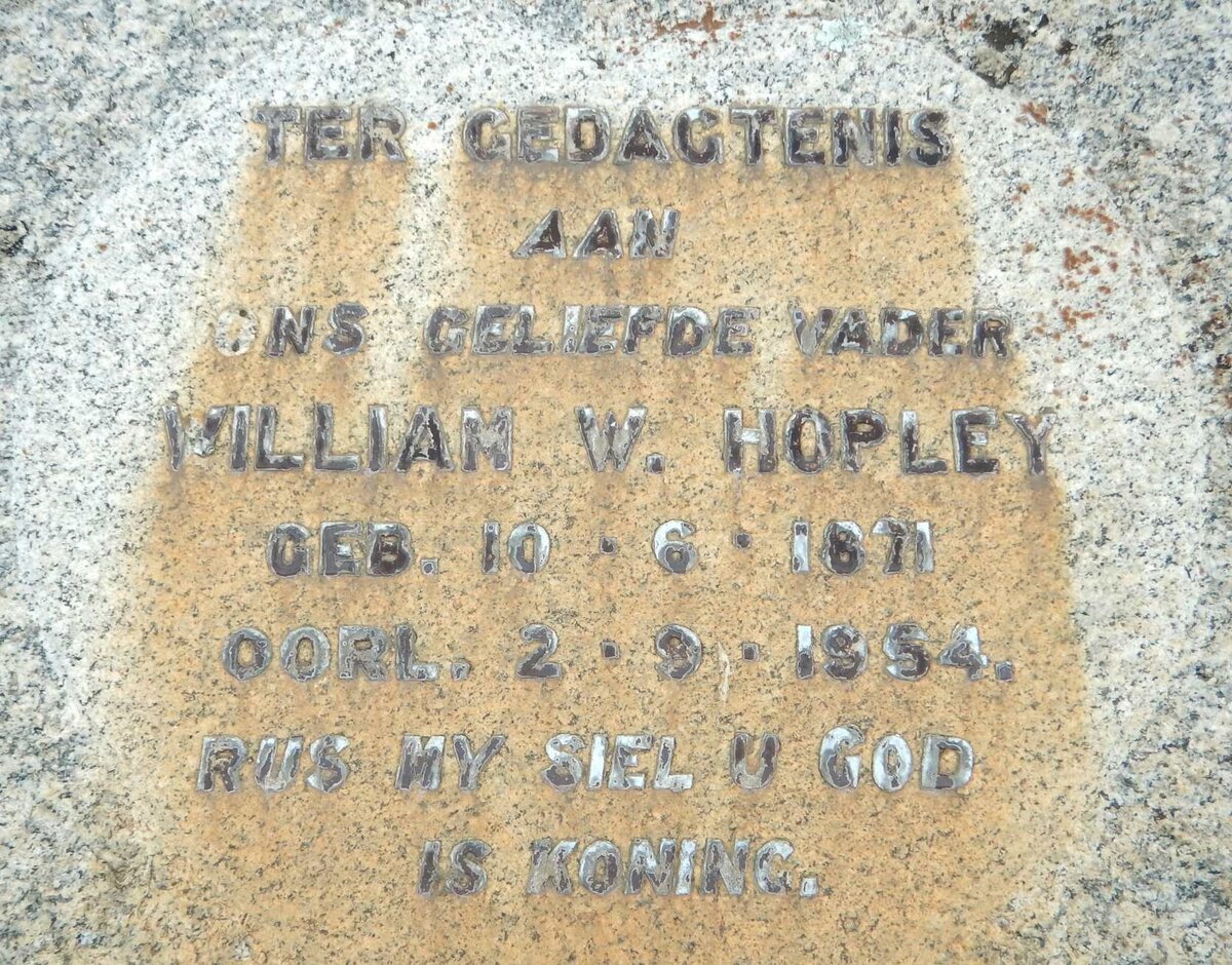 HOPLEY William W. 1871-1954