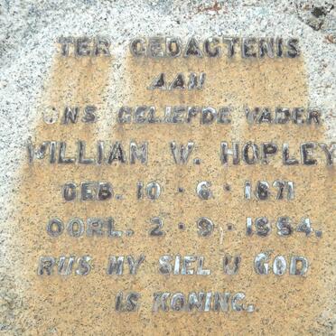 HOPLEY William W. 1871-1954