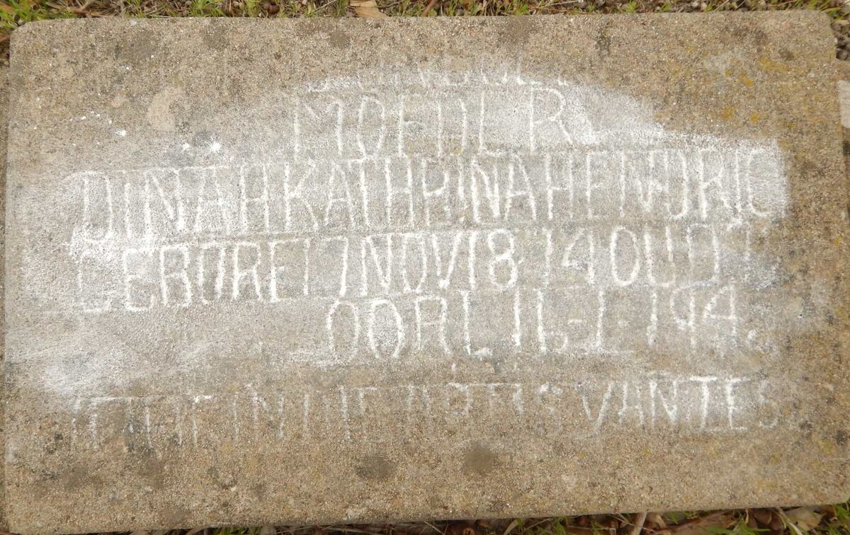 HENDRIC Dinah Katharina 18?4-194?