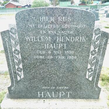 HAUPT Willem Hendrik 1896-1956