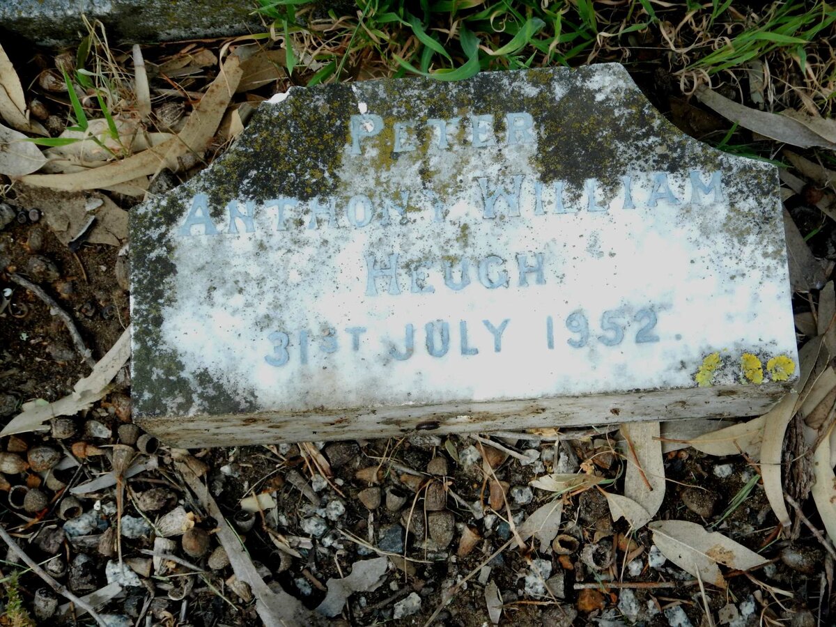 HEUGH Peter Anthony William -1952
