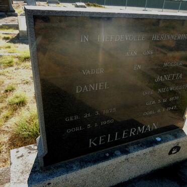 KELLERMAN Daniel 1875-1950 &amp; Janetta NIEUWOUDT 1878-1947