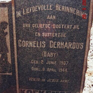 KOEKEMOER Cornelis Gerhardus 1937-1944