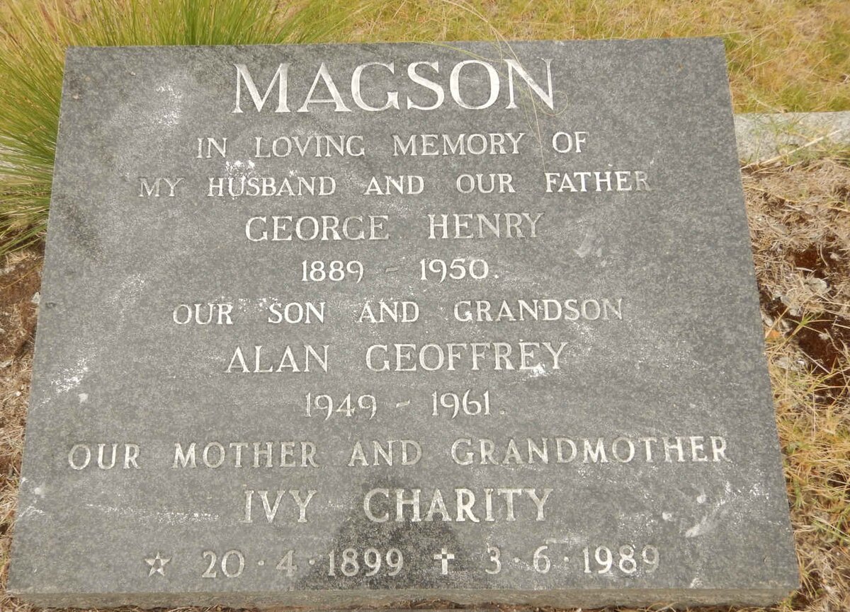 MAGSON George Henry 1889-1950 &amp; Ivy Charity 1899-1989