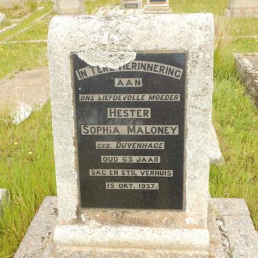 MALONEY Hester Sophia nee DUVENHAGE -1937