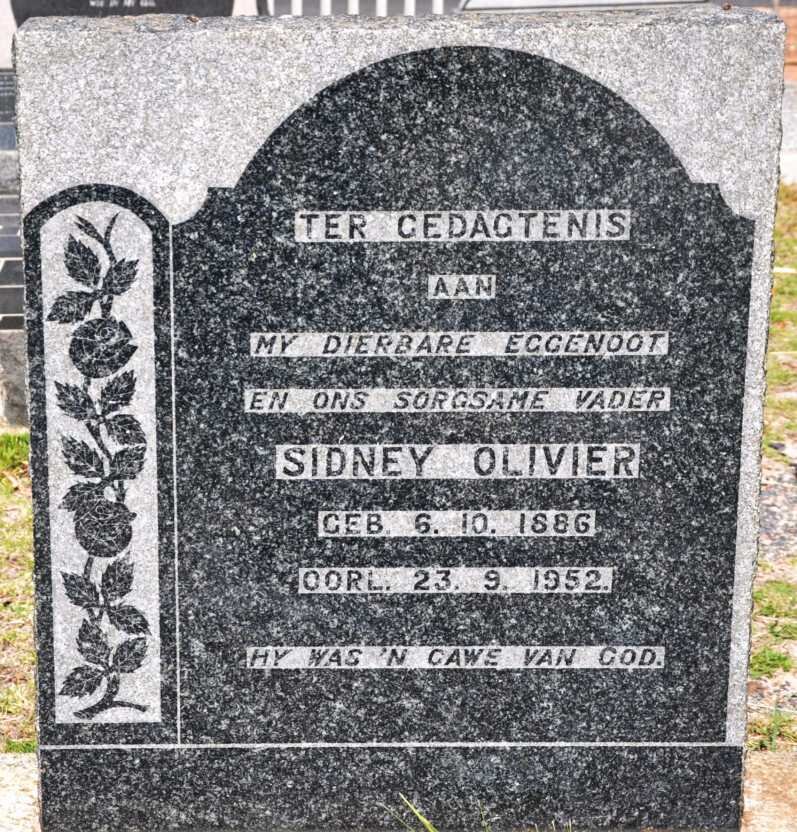 OLIVIER Sidney 1886-1952