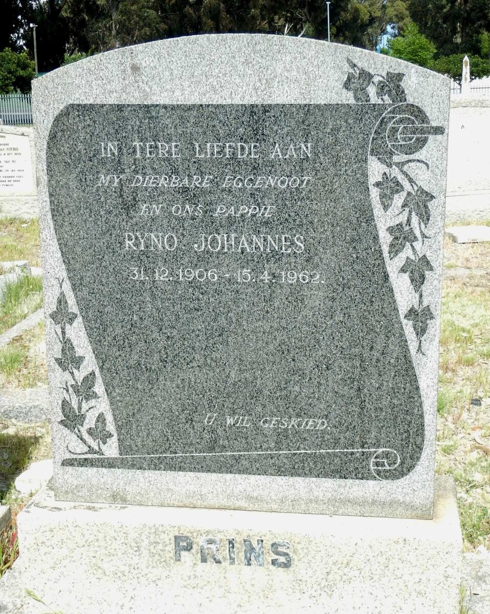 PRINS Ryno Johannes 1906-1962