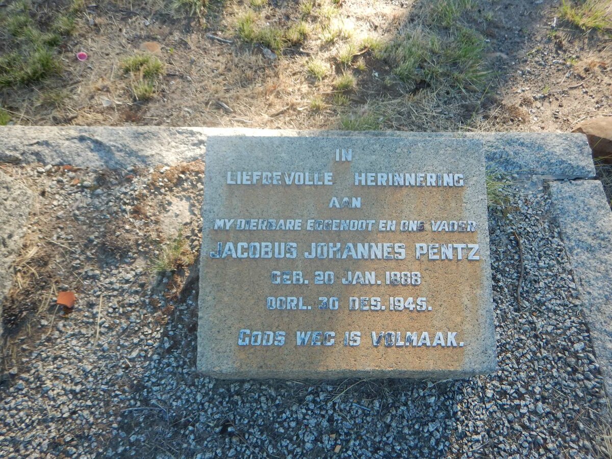 PENTZ Jacobus Johannes 1888-1945