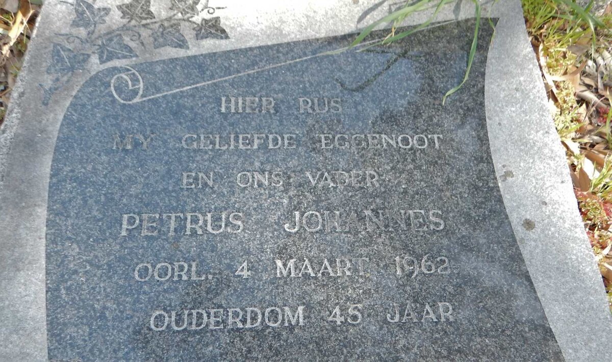 PIENAAR Petrus Johannes -1962