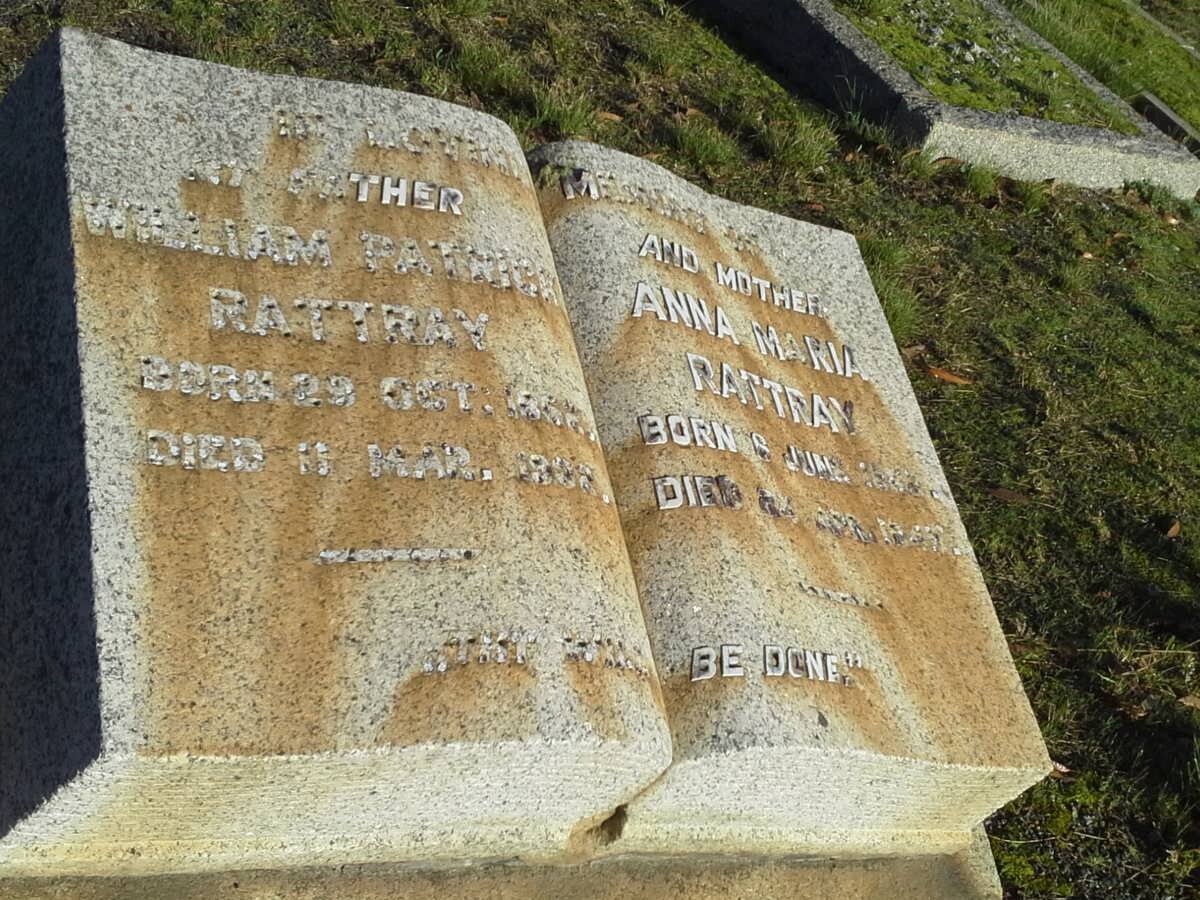 RATTRAY William Patrick 1852-1932 &amp; Anna Maria 1853-1945