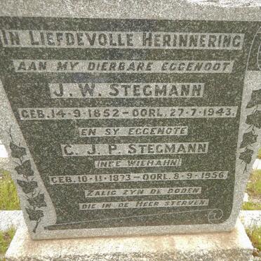 STEGMANN J.W. 1852-1943 &amp; C.J.P. WIEHAHN 1873-1956