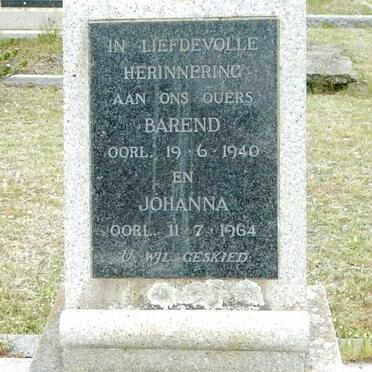 STEYN Barend -1940 &amp; Johanna -1964