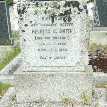SMITH Heletta G. nee VON WIELLIGH 1880-1962 :: DU PLESSIS C.J. 1899-1987