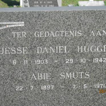 SMUTS Abie 1897-1971 :: HUGGETT Jessie Daniel 1903-1942