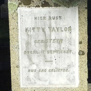 TAYLOR Kitty nee STEYN -1927